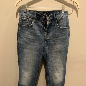 Gap cheeky straight jeans in light indigo